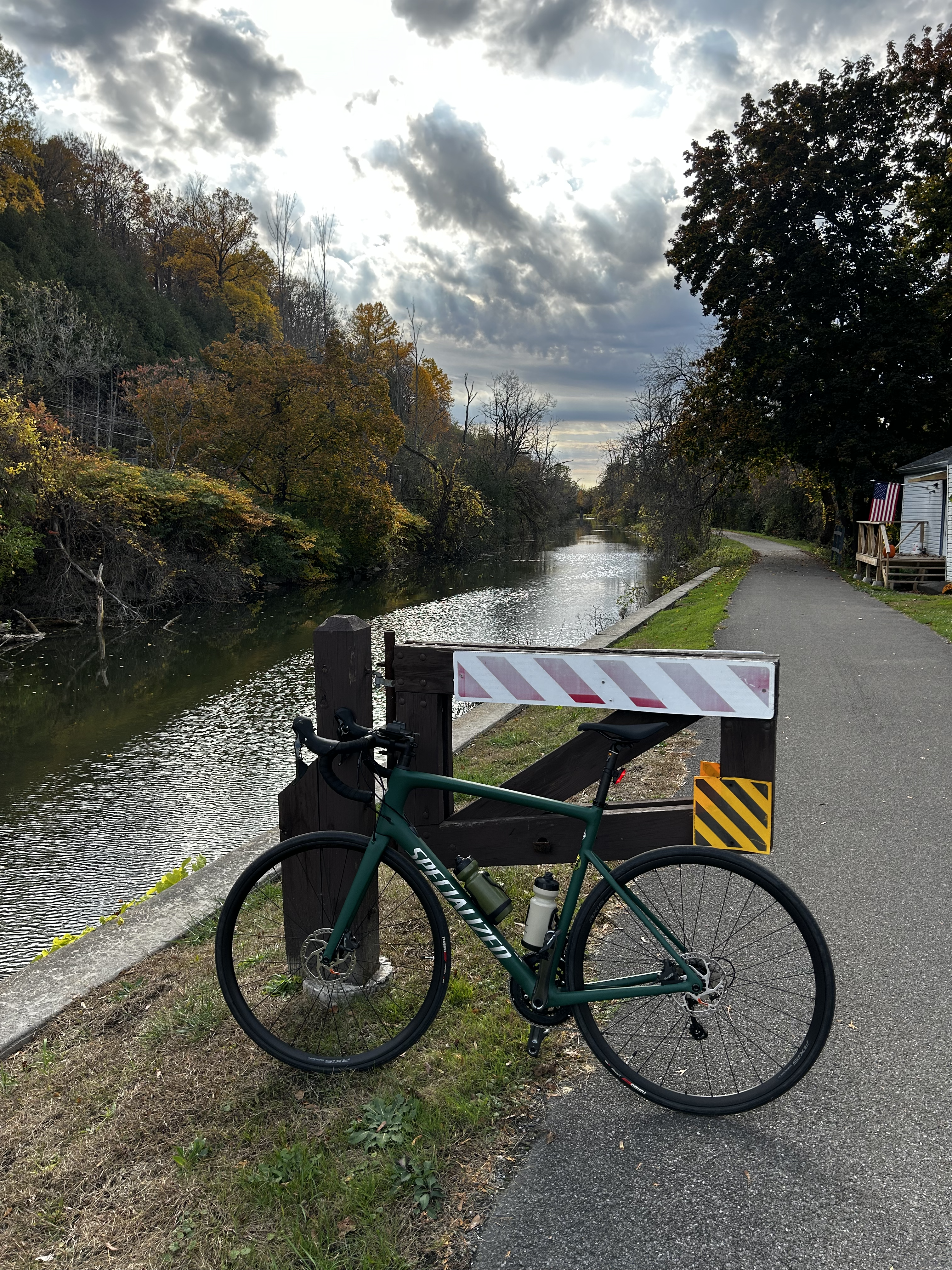 My bike on the Erie Canal Trail
