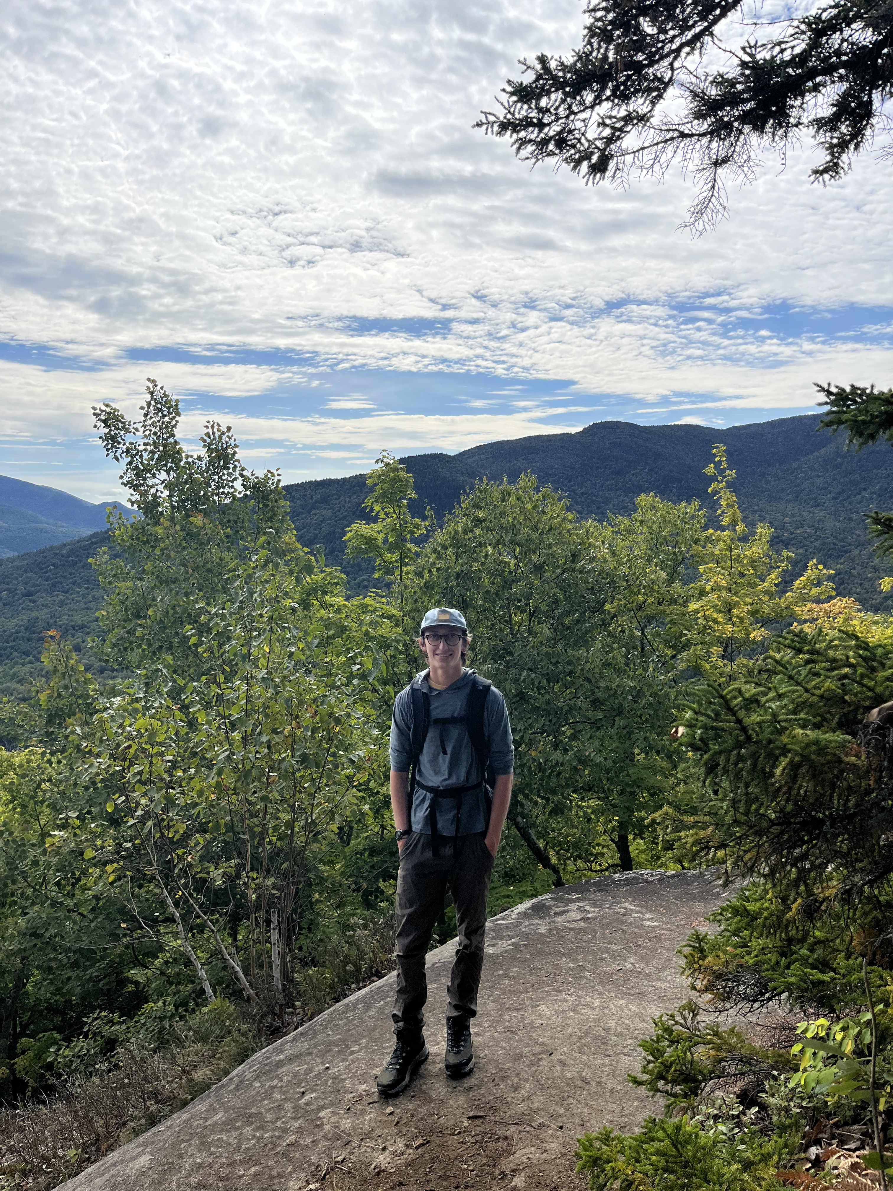 Me hiking Big Slide in the Adirondacks