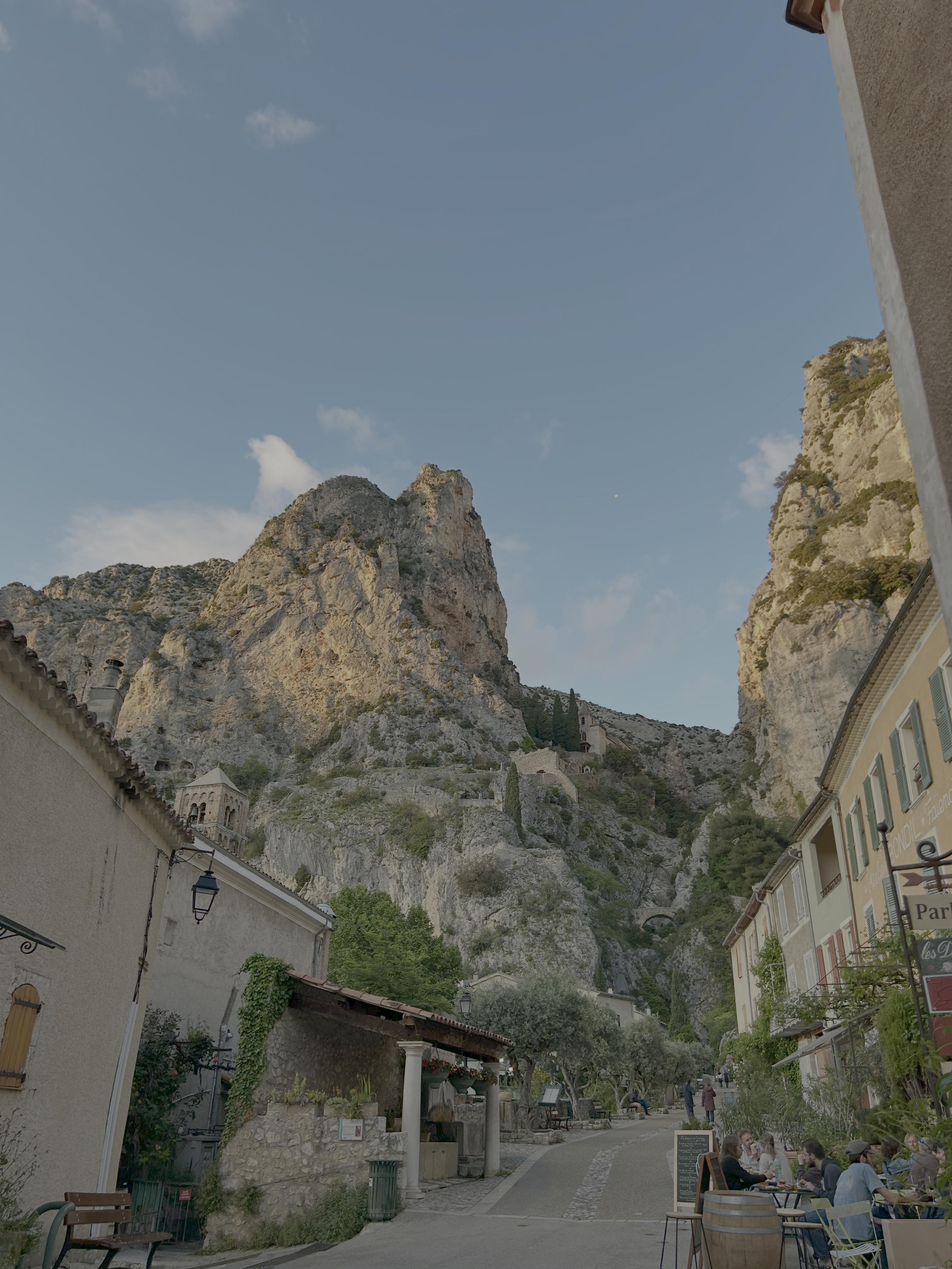 The village of Moustiers-Sainte-Marie in France